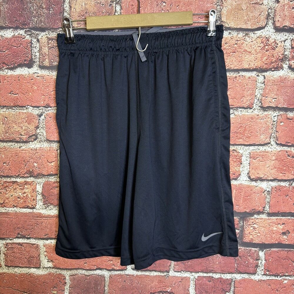 Nike Athletic Shorts Mens M Blue Dri-FIT Basketball Gym 519501-475